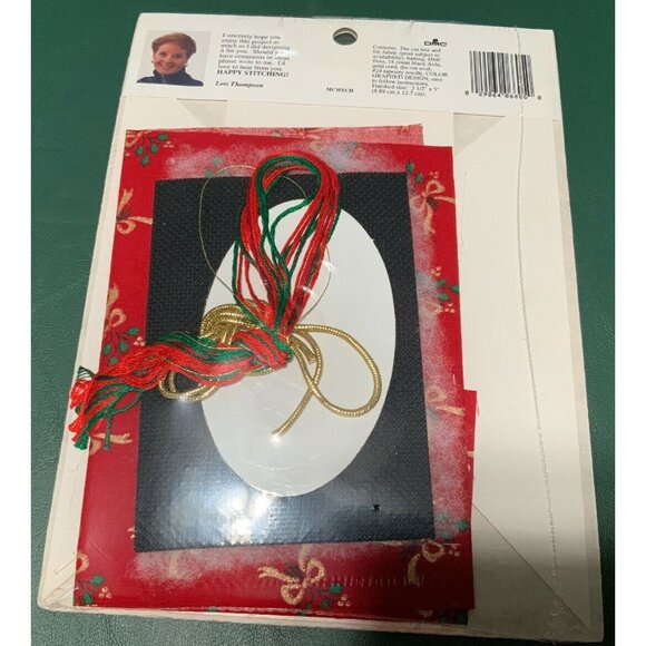 Fabric Box Poinsettia 6605 Counted Cross Stitch Vintage - Picture 2 of 2